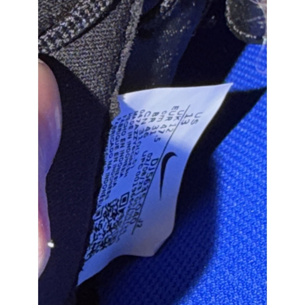 NEW Nike Mercurial Vapor 15 Academy Turf Soccer Black Blue Men's 13 AUTHENTIC - Picture 6 of 6